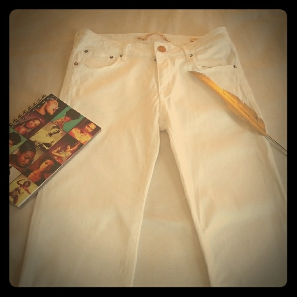 white jeans